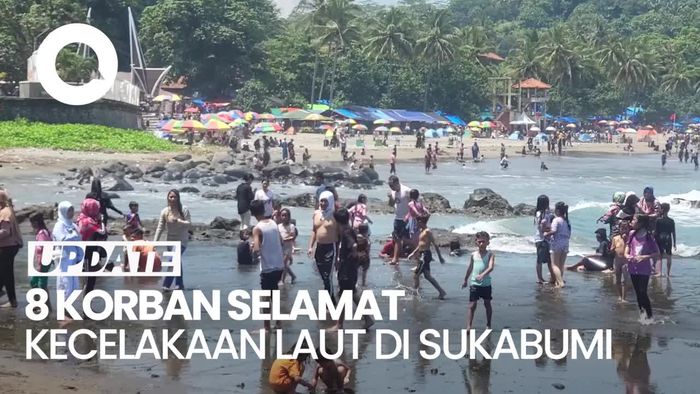 Delapan Orang Terselamatkan dari Kecelakaan Laut di Sukabumi