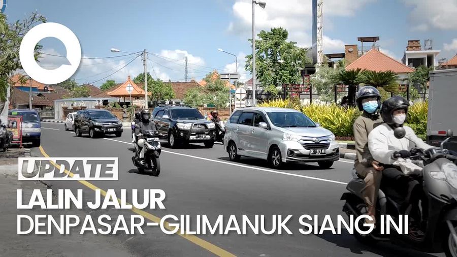 Arus Balik di Jalan Raya Denpasar-Gilimanuk Siang Ini Ramai Lancar