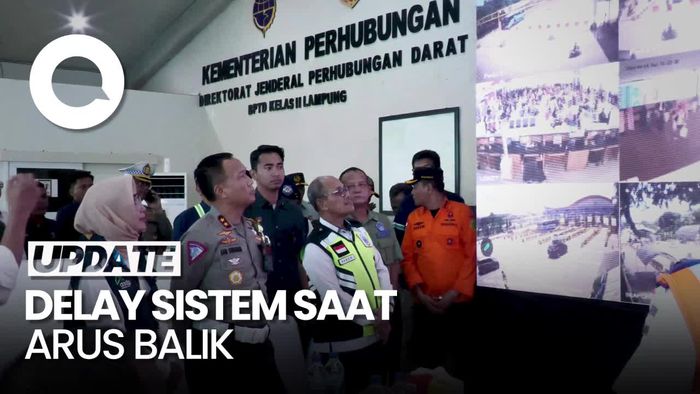 Petugas Tunda Delay System Arus Balik di Pelabuhan Bakauheni