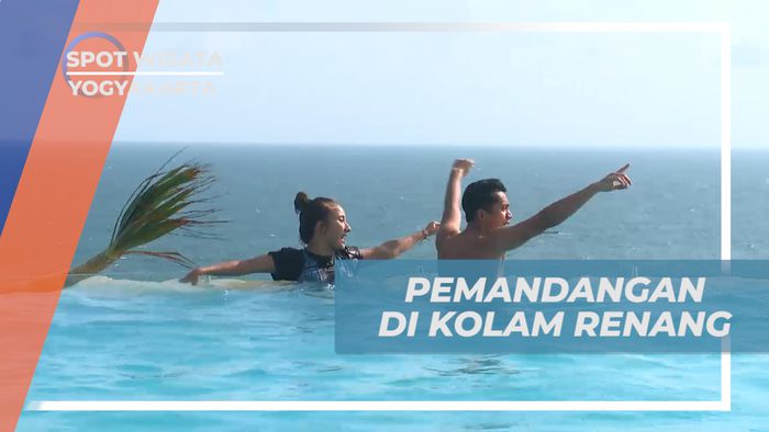 Menikmati Pemandangan Laut yang Eksotis dari Kolam Renang, Yogyakarta
