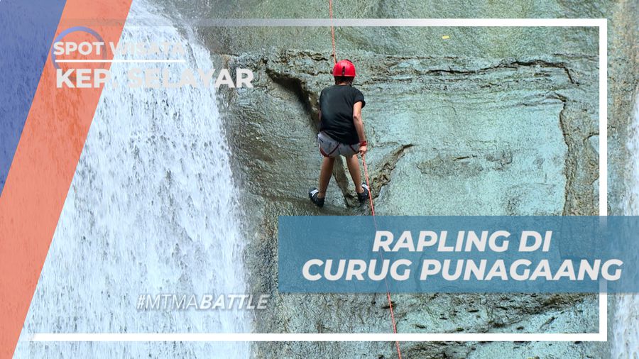 Uji Nyali, Sensasi Rappelling di Air Terjun Punagaang, Kepulauan Selayar