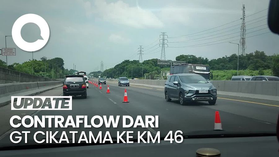 Tol Japek Macet, Contraflow Diterapkan dari GT Cikatama Sampai Km 46