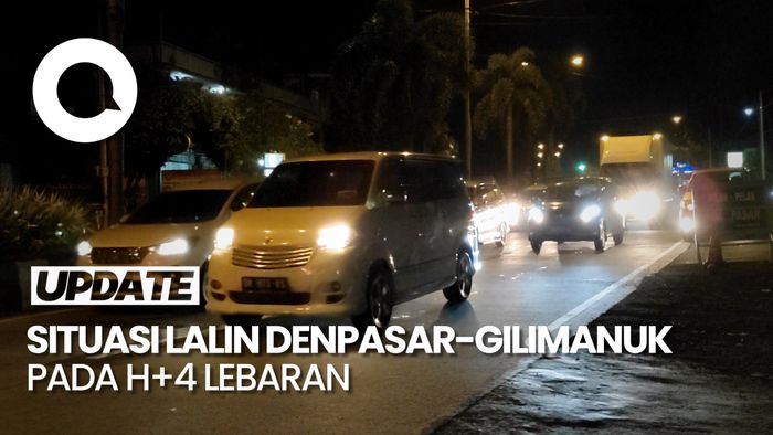 Lalin Denpasar-Gilimanuk Padat Merayap di Malam Arus Balik Lebaran