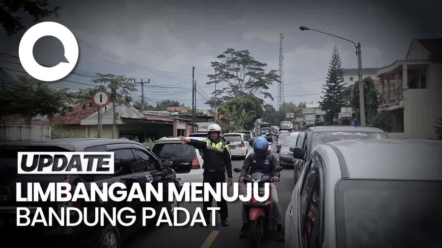 Limbangan Menuju Bandung Padat, Polisi Berlakukan One Way di Nagreg