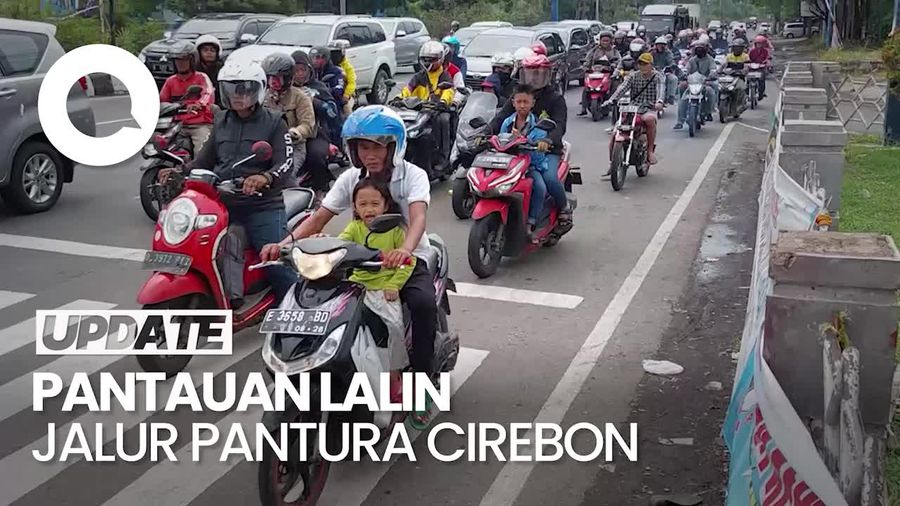 Arus Balik di Pantura Cirebon Ramai Lancar