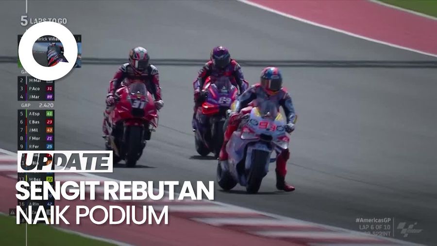 Saat Pedro Acosta Ganggu Marquez dan Martin di MotoGP AS