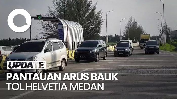 Arus Balik Lebaran, Volume Kendaraan di Tol Helvetia Medan Meningkat