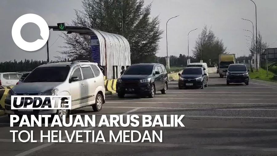 Arus Balik Lebaran, Volume Kendaraan di Tol Helvetia Medan Meningkat