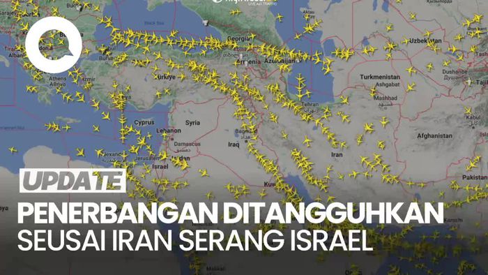 Aktivitas Penerbangan di Timur Tengah Terdampak Seusai Iran Serang Israel