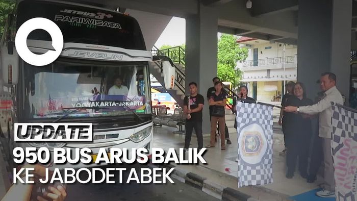 Kemenhub Lepas Keberangkatan 950 Bus Arus Balik ke Jabodetabek