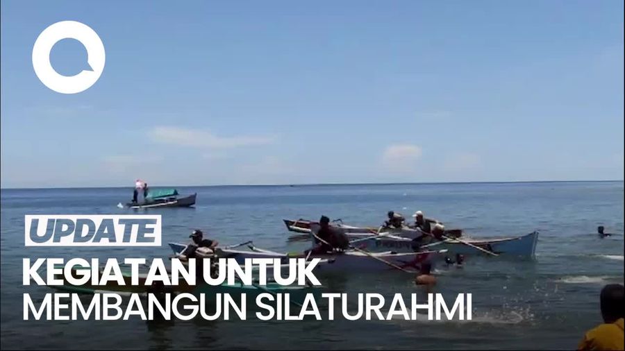 Balap Perahu di Bone Bolango Meriahkan Momen Lebaran Idul Fitri