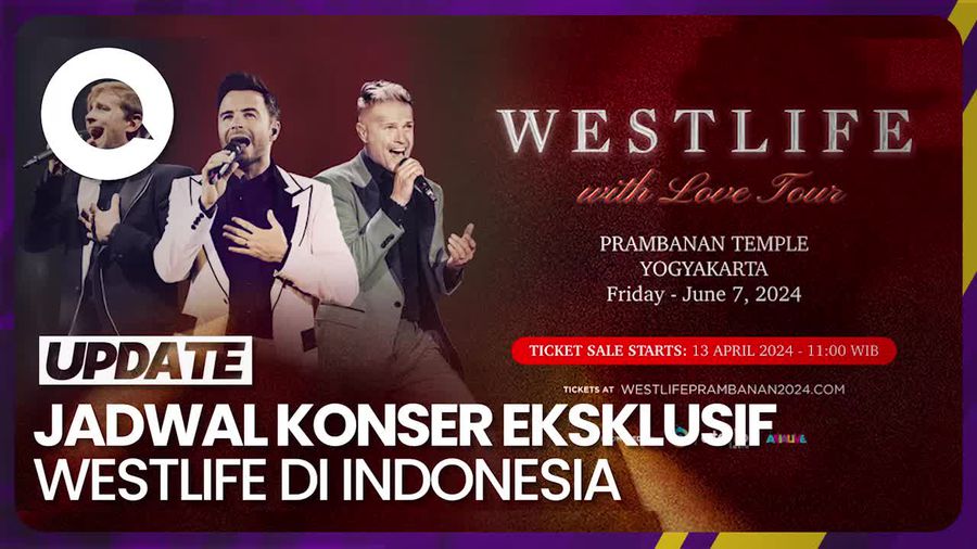 Westlife Bakal Manggung Lagi di Candi Prambanan Juni 2024