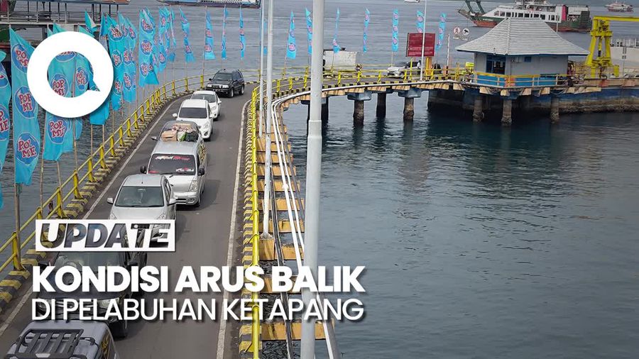 Puncak Arus Balik, Tak Ada Penumpukan Kendaraan di Pelabuhan Ketapang