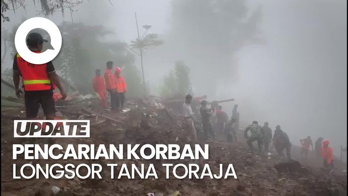 Tim SAR Lanjutkan Pencarian Korban Longsor di Tana Toraja