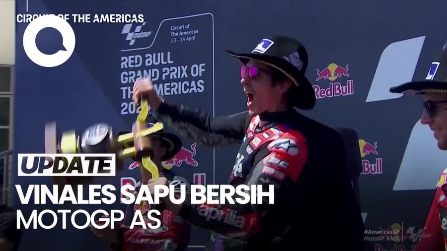 Vinales Juara MotoGP AS, Marquez Crash