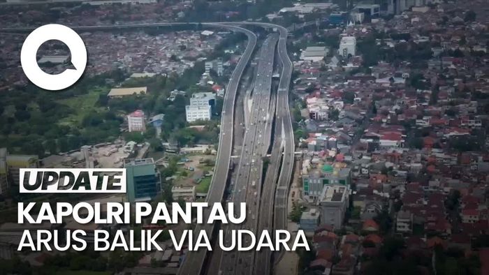 Kapolri Patroli Udara Jalur Tol, Pastikan Keamanan Arus Balik 2024