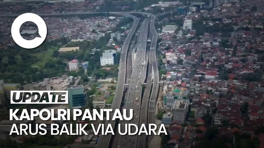 Kapolri Patroli Udara Jalur Tol, Pastikan Keamanan Arus Balik 2024