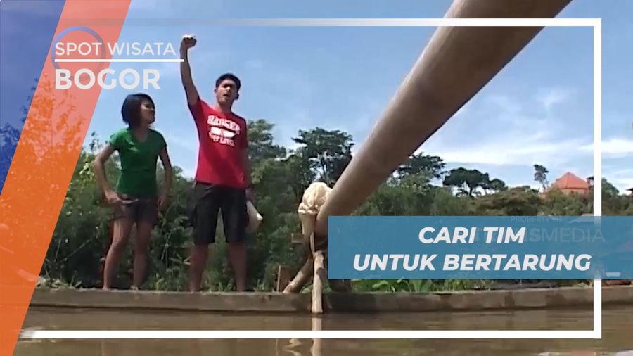 Berburu Partner Untuk Bertarung Gebuk Bantal di Atas Kolam, Bogor