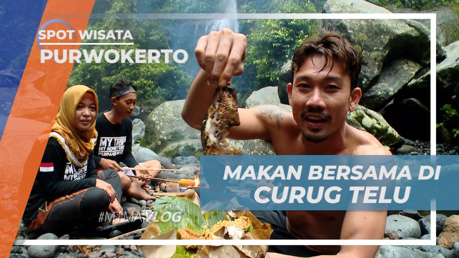 Berbagi Kebersamaan, Makan Bersama di Tepi Curug Telu, Purwokerto 