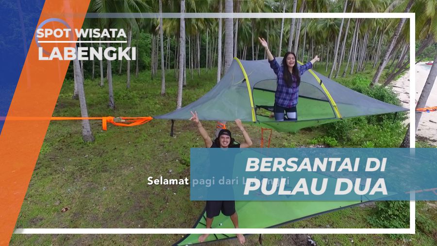 Bersantai Hilangkan Penat, Menikmati Suasana Damai Pulau Dua, Labengki