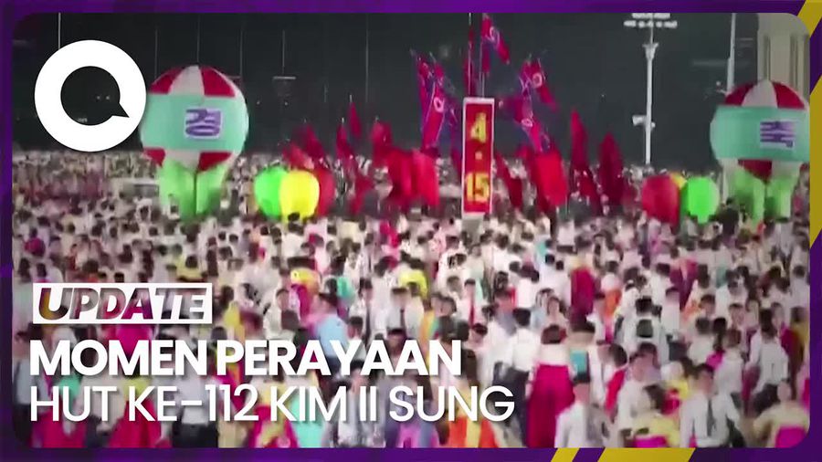 Semarak Korut Rayakan Ultah ke-112 Pendiri Negara Kim II Sung 