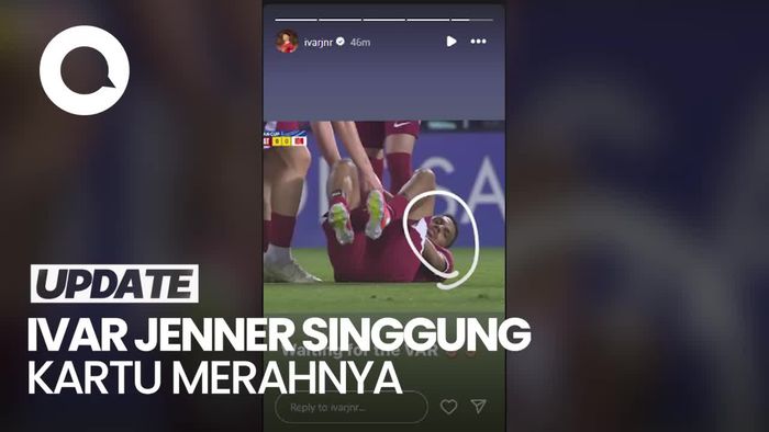 Reaksi Ivar Jenner Seusai Kena Kartu Merah Melawan Qatar