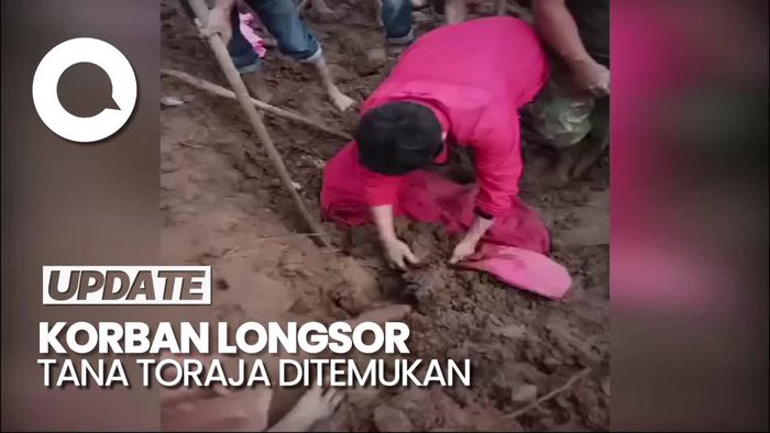 Jasad Ibu-Anak Korban Longsor di Tana Toraja Ditemukan