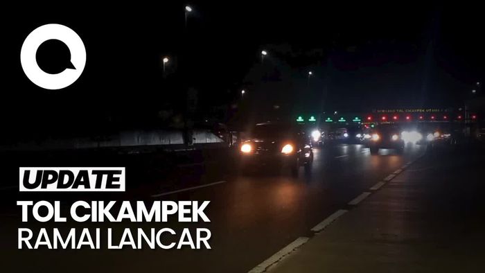 Arus Balik di Tol Cikampek Ramai Lancar