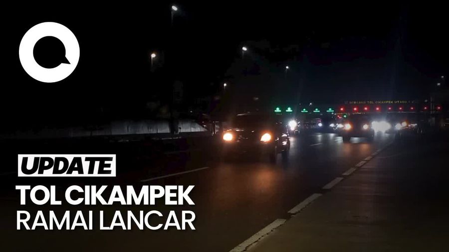 Arus Balik di Tol Cikampek Ramai Lancar