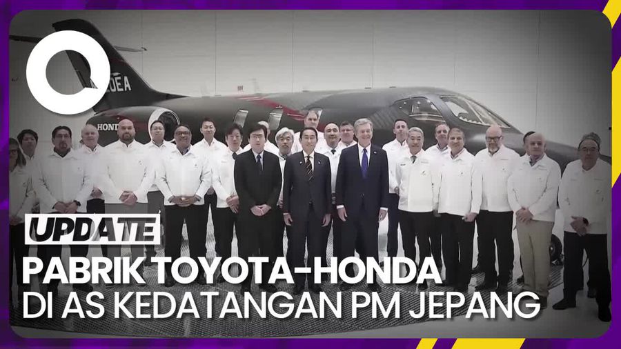 Momen PM Jepang Kunjungi Pabrik Toyota dan Honda di AS