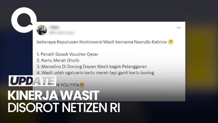 Kalah dari Qatar, Netizen Singgung Kepemimpinan Wasit