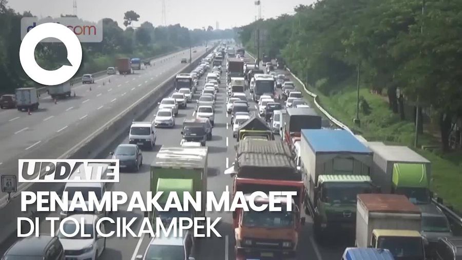 Penampakan Tol Cikampek yang Sempat Macet Panjang 