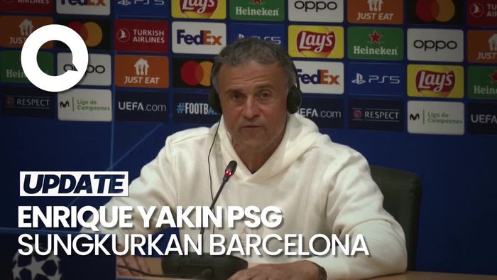 Enrique Pede PSG Bakal Balikkan Keadaan di Markas Barcelona