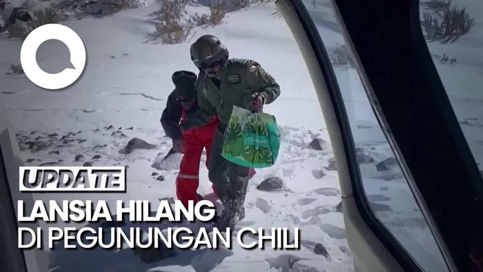 Momen Evakuasi Pasangan Lansia yang Hilang di Gunung Bersalju Chili