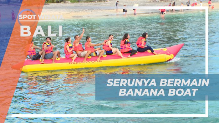 Sensasi Menunggang Kuda di Atas Laut Naik Banana Boat, Bali