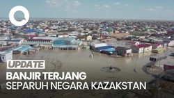 Separuh Kazakstan Lumpuh gegara Banjir, Ini Penampakannya