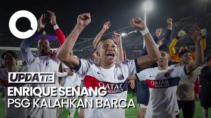 Enrique Bahagia Betul Bisa Singkirkan Barcelona di Liga Champions
