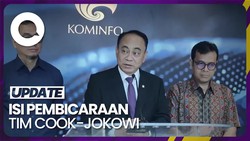 Menkominfo Beberkan Isi Pembicaraan Tim Cook dan Jokowi di Istana