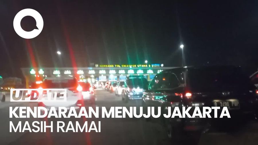 H+7 Lebaran, Arus Balik di GT Cikampek Utama Ramai