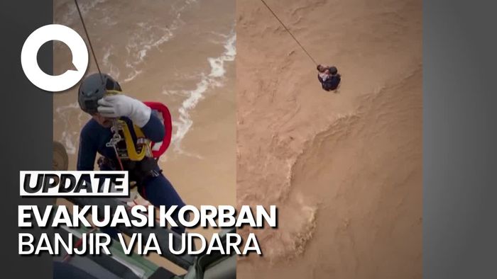 Dramatis Evakuasi Korban Banjir Bandang di Oman