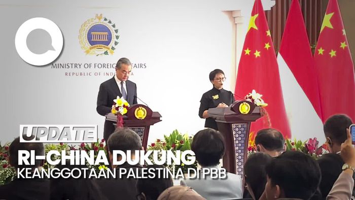 RI-China Sepakat Dukung Keanggotaan Palestina di PBB