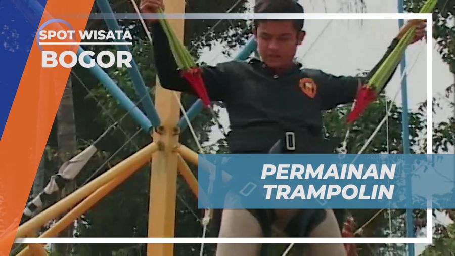 Seru-seruan Menikmati Sensasi Terpental ke Udara Naik Trampolin, Bogor