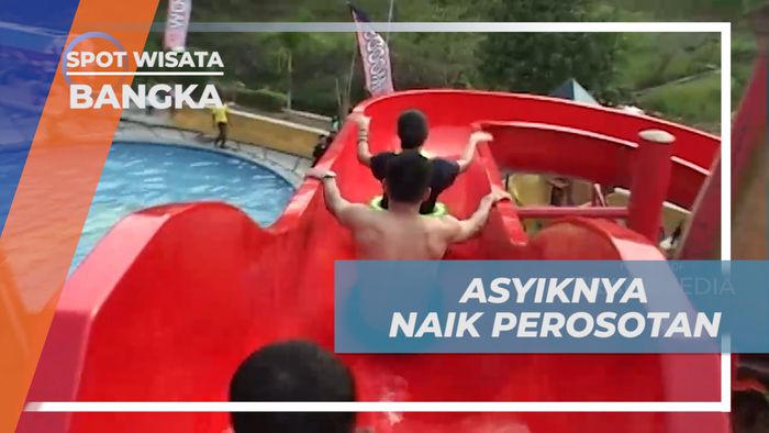 Serunya Meluncur di Wahana Perosotoan Bareng Anak-anak, Bangka