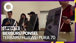 Momen Konsumen di Tiongkok Berburu Ponsel Terbaru Huawei Pura 70