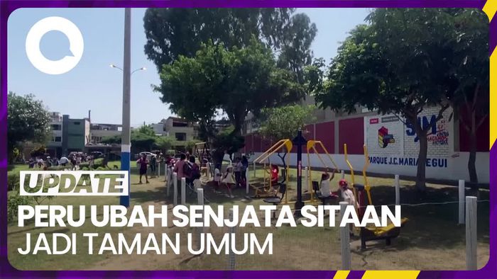 Melihat Ribuan Senjata Sitaan yang Disulap Jadi Taman di Peru