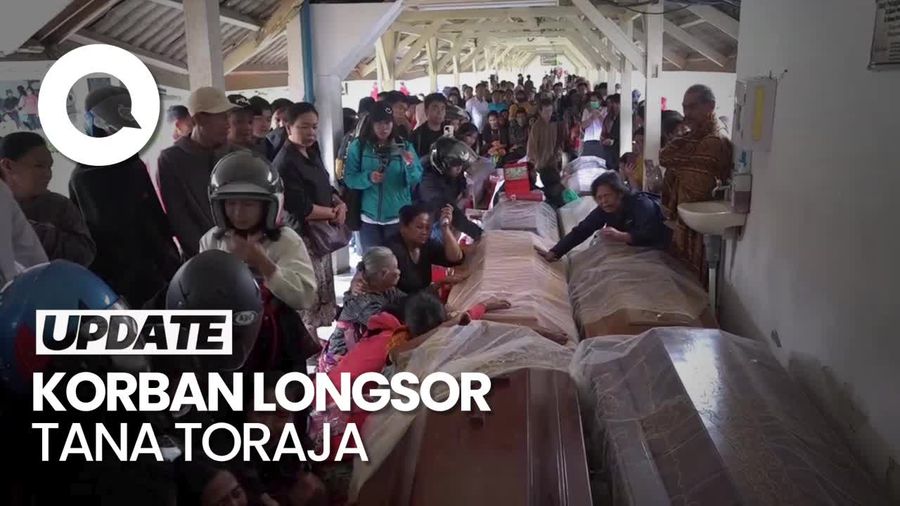 Suasana Rumah Duka Korban Tanah Longsor di Tana Toraja