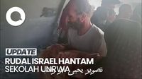 Kepanikan Warga saat Rudal Israel Hantam Sekolah UNRWA di Gaza