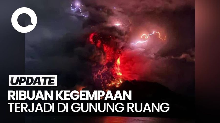 Catatan Aktivitas Gempa di Gunung Ruang