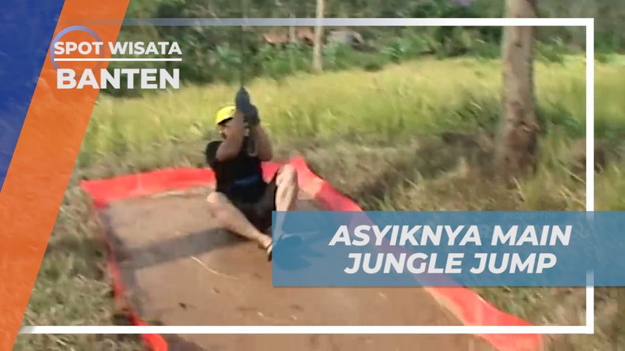 Menikmati Keseruan Taklukkan Rintangan Jungle Jump, Banten