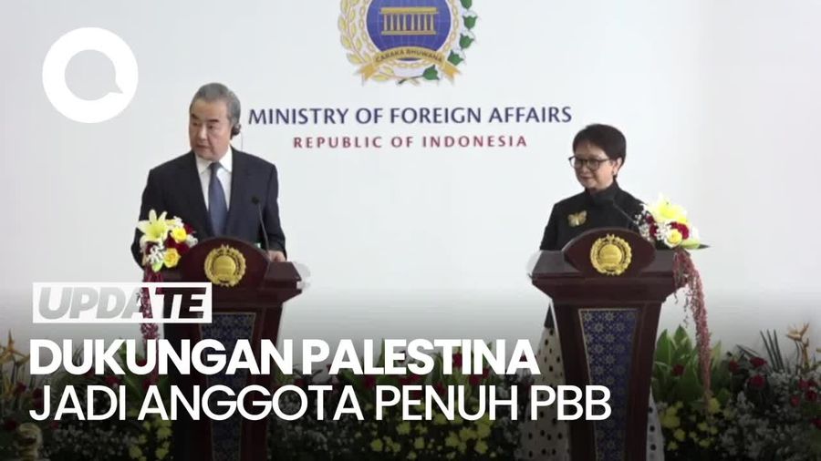 Indonesia-China Dukung Palestina Jadi Anggota Penuh PBB